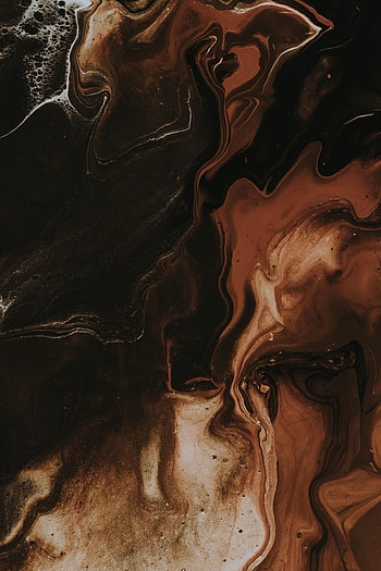 Abstract, Divorces, Paint, Liquid, Brown, Mixing HD phone wallpaper