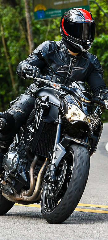 Kawasaki, motorcycle, alpinestars, helmet, z900, ls2, ride HD phone wallpaper