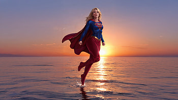 Supergirl Queen Of The Skies, supergirl, superheroes, artwork, art, digital-art, ai, deviantart HD wallpaper