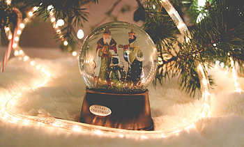 Holidays, New Year, Santa Claus, Christmas, Ball HD wallpaper