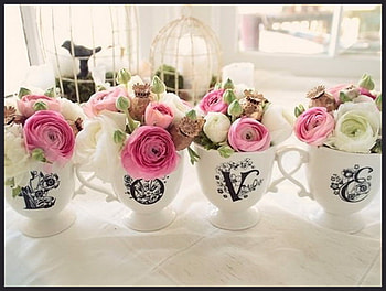 LOVE in bloom, pink, white, roses, vases, love HD wallpaper