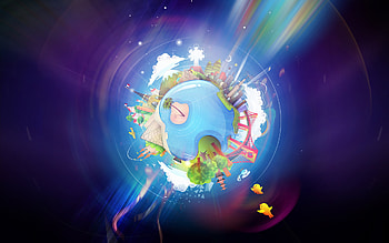 Planet Earth CGI HD wallpaper