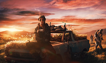 I Smoke And Kill Zombies, artist, artwork, digital-art HD wallpaper