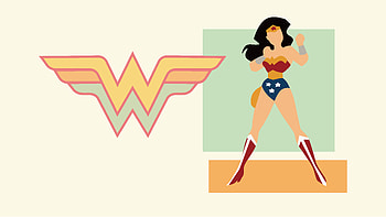 Wonder Woman Minimal 10k, wonder-woman, superheroes, artist, artwork, digital-art, minimalism, minimalist HD wallpaper