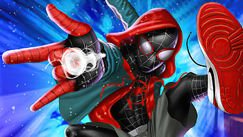 Spiderman Milesmorales , spider-man-miles-morales, superheroes, artist, artwork, digital-art, artstation HD wallpaper