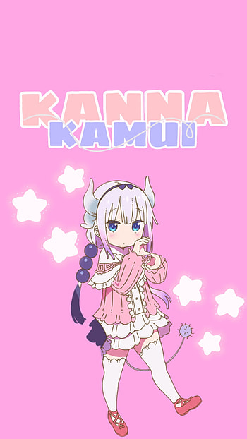 Kawaii Kanna, Anime, Cute, Pink HD phone wallpaper
