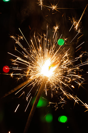 Holidays, Glare, Sparks, Holiday, Bengal Lights, Sparklers HD phone wallpaper