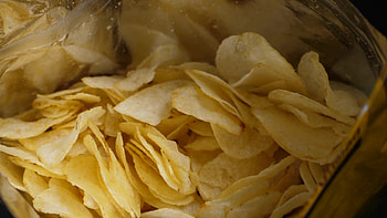 Potato chips, Crispy snack, Savory flavor, stock video HD wallpaper