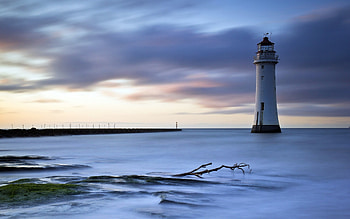 Landscape, Sea, Lighthouses HD wallpaper