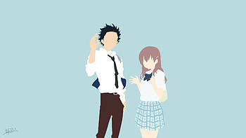 Anime, Shouko Nishimiya, Shouya Ishida HD wallpaper