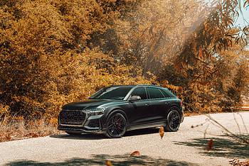Audi RSQ8 Vossen Satin Black , audi-rs-q8, audi-q8, audi, cars, 2021-cars HD wallpaper
