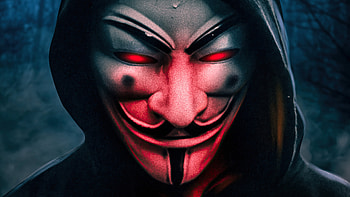 Anonymus Guy With Burning Rose , anonymus, mask, artist, artwork, digital-art HD wallpaper