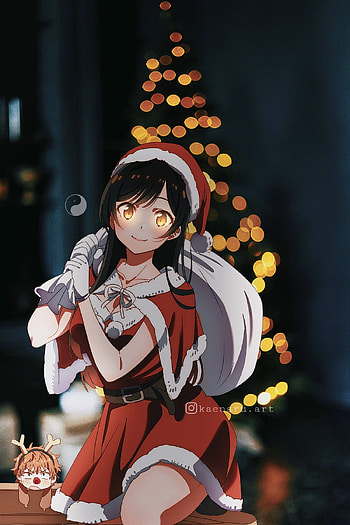 Chizuru, art, black hair HD phone wallpaper