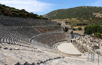 Ephesus, Ancient theater, Historical landmark, Timeless architecture HD wallpaper