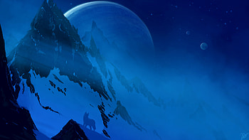 Stars Like Snowflakes, artist, artwork, digital-art, deviantart HD wallpaper