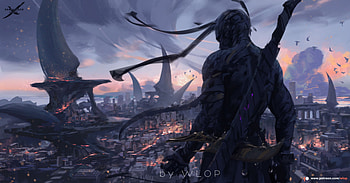 Warrior Sword Digital Art, warrior, sword, artist, artwork, digital-art HD wallpaper