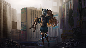 Arknights Perfect Couple , arknights, games, anime, 2020-games HD wallpaper