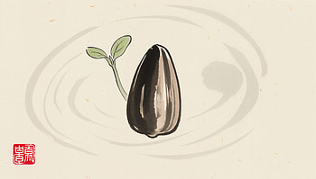 Sunflower Seed Sprout — Minimalist, Sunflower Seed, Sprout HD wallpaper
