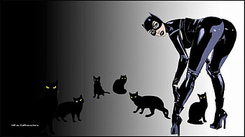Here Kitty, Kitty, backgrounds, nexus, gotham city, dc comics, villians, cat body suit, selina kyle, cartoons, anime, 1920x1080 only, super heroes, movies, batman, catwoman HD wallpaper