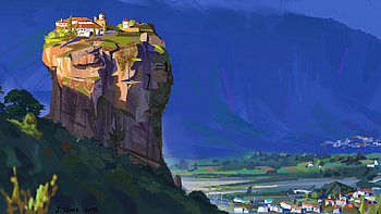 Sky Monastery of Meteora, religious, Meteora HD wallpaper