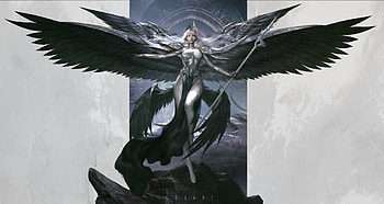 Angel, wings, zhichao cheng, fantasy, luminos HD wallpaper