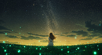 Star Gazing Magic: A Ultra Experience, star gazing, Night Sky, Stars, girl, landscape HD wallpaper