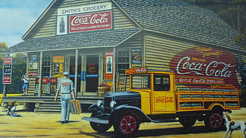 COKE, retro, cars, vintage HD wallpaper