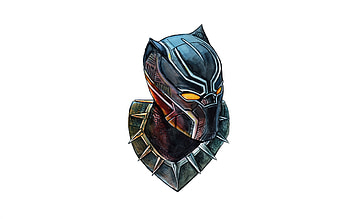 Black Panther Minimalism, black-panther, minimalism, artist, artwork, digital-art HD wallpaper