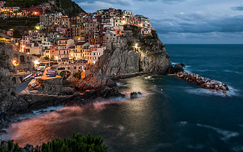 Cinque Terre Manarola, Cinque Terre, Italy, Manarola, village HD wallpaper