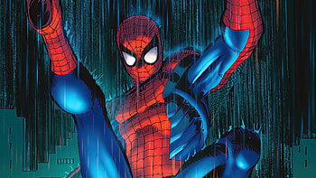 Spider Man Red Suit , spiderman, superheroes, artwork, artist, artstation HD wallpaper
