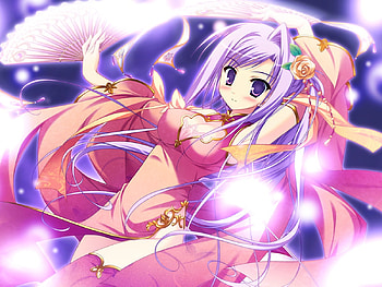 Cute anime girl, sweet, cg, game, cute, girl HD wallpaper