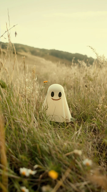 Charming Ghost Cartoon , ghost HD phone wallpaper