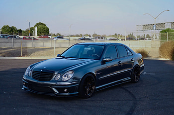 E55 amg w211, car, Mercedes, sedan HD wallpaper
