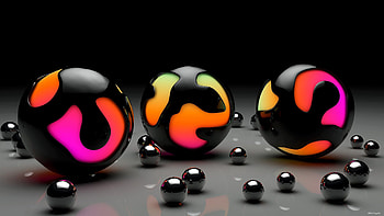 3D, Shine, Light, Surface, Balls, Dimensions (Edit), Dimension, Lots Of, Multitude HD wallpaper