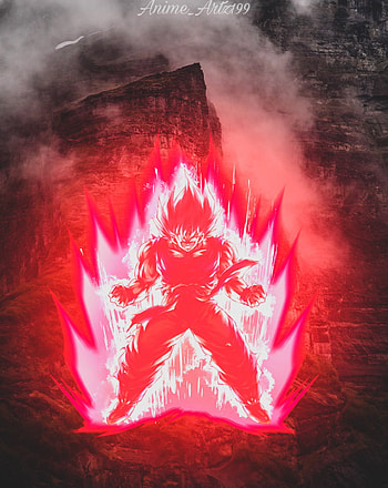 Kaioken Goku, gohan, dbs, dbz, saiyan HD phone wallpaper