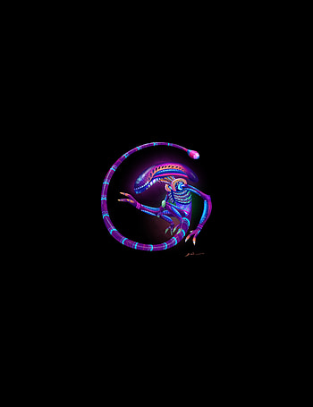 Minimal, Alien, colorful, predator, creature, art HD phone wallpaper