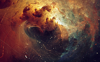 Universe, Threads, Thread, Particles, Fractal Galaxy HD wallpaper