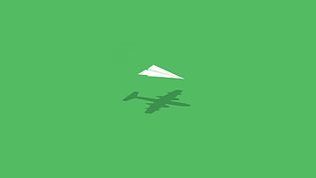 Paper Plane Minimalism, paper-plane, plane, minimalism, artist HD wallpaper