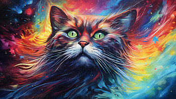 Artistic And Epic Cat, Animal, cat HD wallpaper