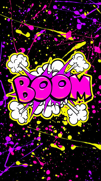 Boom, magenta, pink HD phone wallpaper