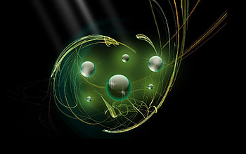 Abstract, Light, Lines, Form, Light Coloured, Balls HD wallpaper