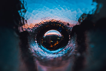 Water, Drops, Reflection, Macro, Illusion HD wallpaper