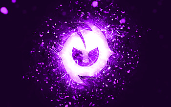 Paulo Dybala violet logo, , violet neon lights, creative, violet abstract background, Paulo Dybala logo, football stars, Paulo Dybala HD wallpaper