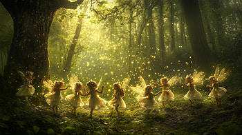 Enchanting Forest Fairies: A Fantasy, fantasy, forest fairies, fairy, forest, magical HD wallpaper