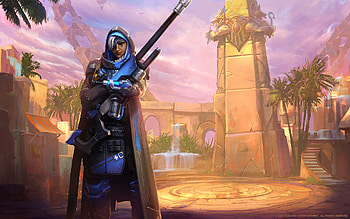 Ana Overwatch Sniper, ana-overwatch, overwatch, games, artwork, sniper, deviantart HD wallpaper
