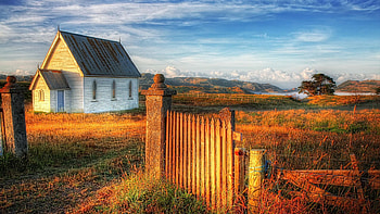 little white house, nature, graphy, house, beauty HD wallpaper
