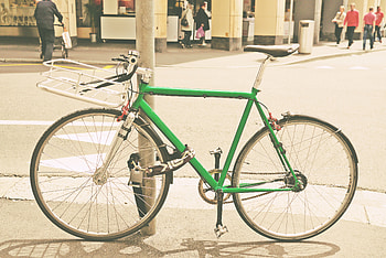 Miscellanea, Miscellaneous, Pillar, Post, Street, Bicycle HD wallpaper