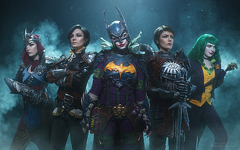 Who Is Your Hero, batgirl, joker, cosplay, superheroes, deviantart HD wallpaper