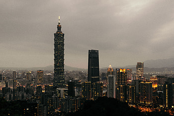 Cities, Skyscrapers, Evening, Taiwan, Taipei HD wallpaper