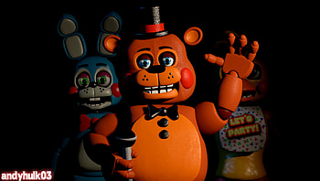 Toy Freddy and the 1987 Pizza Variety Band (FNAF 2) HD wallpaper
